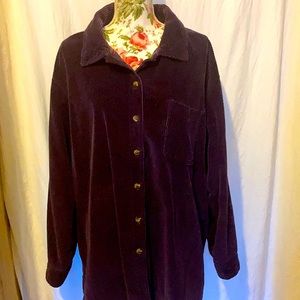 LL Bean corduroy lined shirt